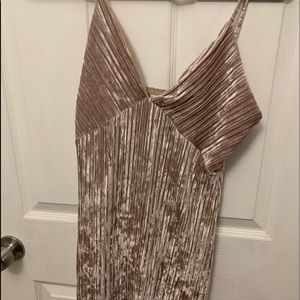 Francesca’s velvet mini dress